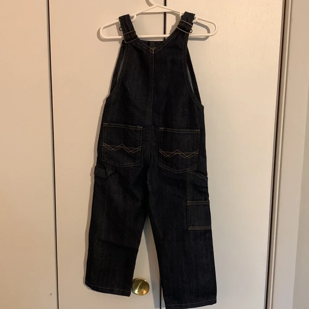 Dark blue denim Wrangler overalls - Picture 2 of 2